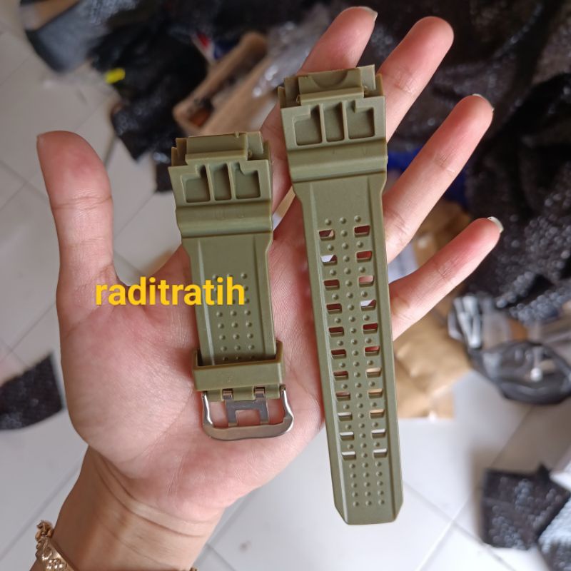 Tali jam tangan Skmei 1358 hijau army TALI JAM SKMEI I358 h