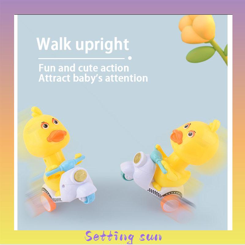 Mobil Pull-back Bebek Kuning Kecil Tipe Dorong Mobil Mainan Anak Laki-laki Perempuan TN