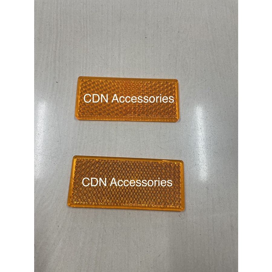 Reflektor Mata Kucing/Mika Kaca Mobil Oranye/Mica Reflector/Mata Kucing Mobil/Reflektor Mobil