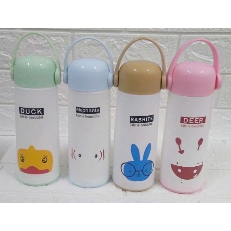 Botol Animal Tali Karet - Botol Lucu unik - Botol air minum anak