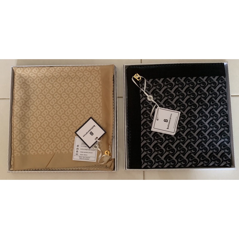 BUNDLING ONLY BIMU MONOGRAM SCARF VOAL MIDNIGHT BUNDLING TAPIS SATIN SHAWL CANARY ALL NEW MONOGRAM S