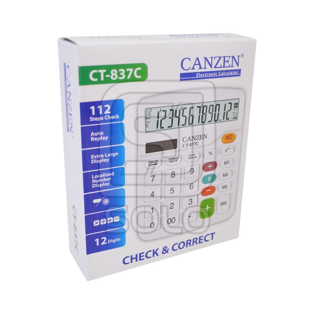 

ELECTRONIC CALCULATOR CANZEN CT-837C kalkulator Canzen CT 837 C
