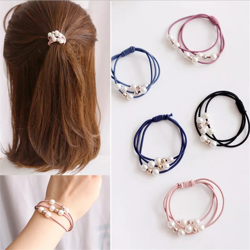 ♥TMALL88♥ Ikat Rambut H04 Simple Bahan Karet Gaya Korea untuk Wanita NO BOX