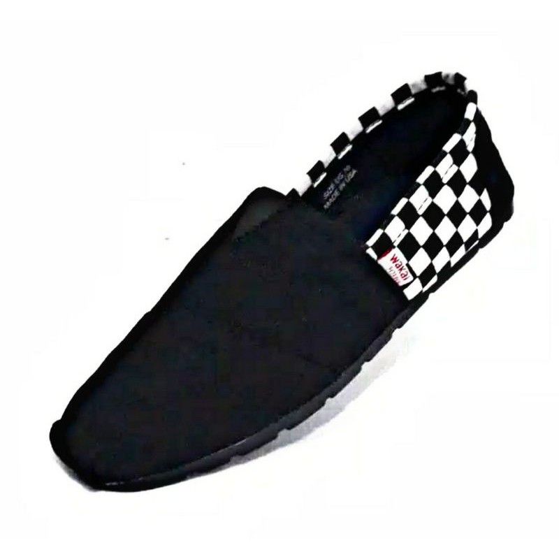 SEPATU VANS SLIP ON  CHECKBOARD CATUR KOTAK PUTIH KUALITAS PREMIUM SEPATU PRIA DAN WANITA SKATEBOARD