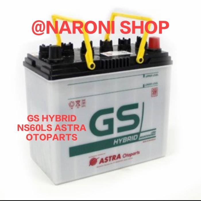 aki gs astra hybrid NS60LS Aki mobil Yaris, Innova, Vios, Sienta, CRV