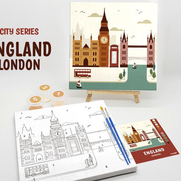 

London - Paint By Number 11 Color [City Series] | Painting Kit