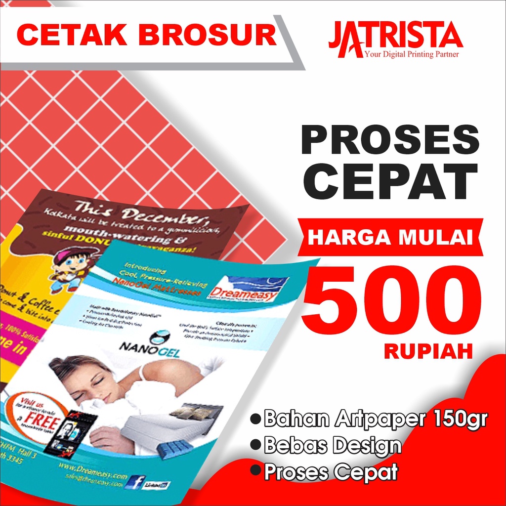 

CETAK BROSUR A4 BROSUR A5 BROSUR A6 CETAK FLYER ARTPAPER 150gr