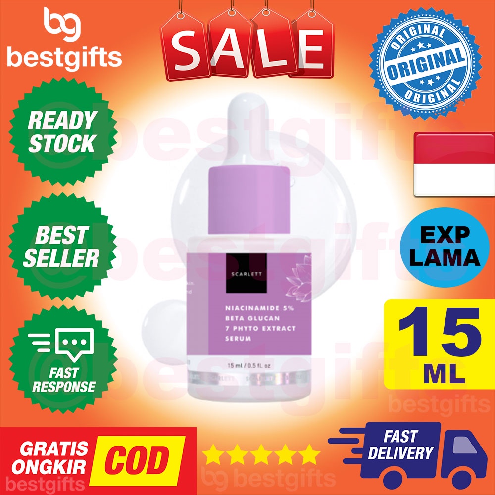 SCARLETT SCARLETT NIACINAMIDE 5% + BETA GLUCAN &amp; 7 PHYTO EXTRACT SERUM 15 ML