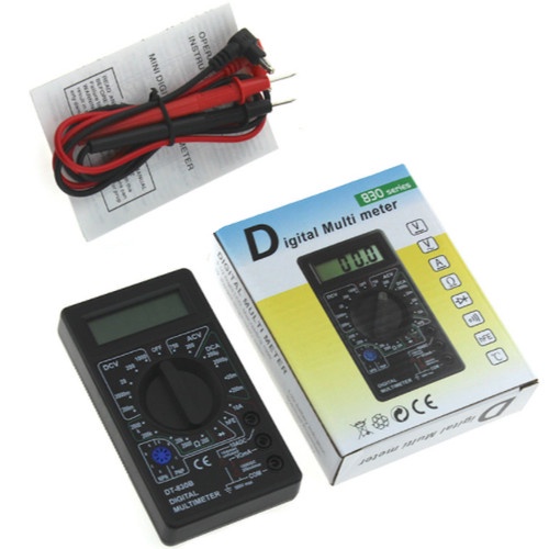 ALAT PENGUKUR LISTRIK DC DAN AC MULTIMETER AVOMETER MULTITESTER DIGITAL DT-830B 830 DT830B DT830 - Tanpa Baterai