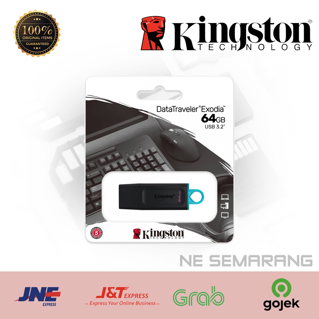 Flash disk Kingston USB DTX32GB, DTX64GB, DTX128GB PRODUK ORIGINAL DAN BERGARANSI RESMI NJT 5 TAHUN