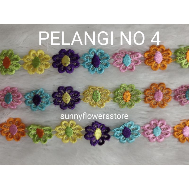 RENDA  GIPER MELATI LEBAR 2,5 Cm IsI 15 YARD