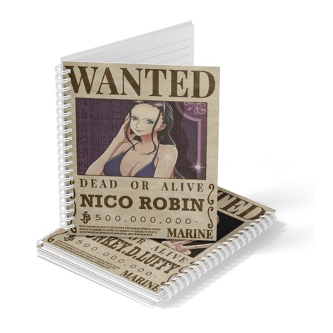 

Buku Spiral Notebook Anime One Piece A5 / WANTED BOUNTY