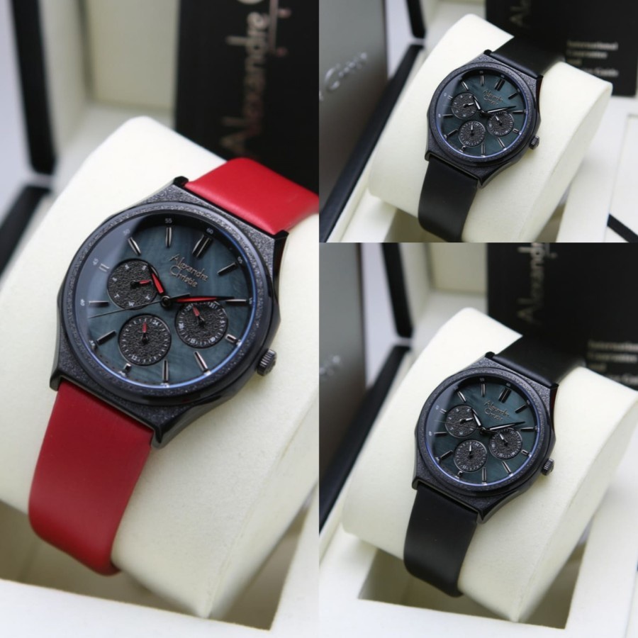 JAM TANGAN WANITA ALEXANDRE CHRISTIE AC 2A09 AC2A09 LEATHER ORIGINAL