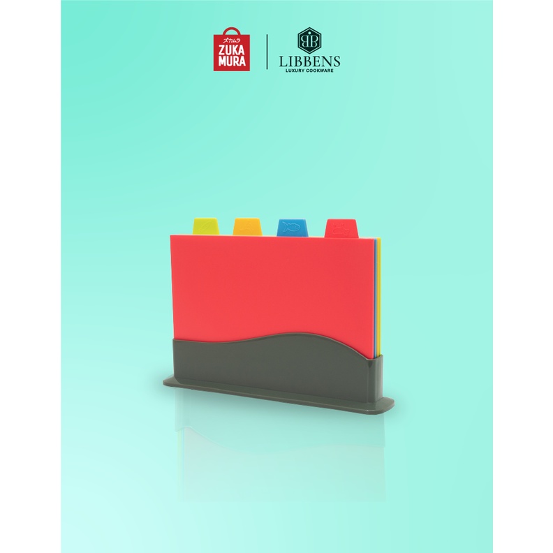 Libbens Talenan Multifungsi Talenan Plastik / Cutting Board / Talenan Fleksibel Set Anti slip Choppi