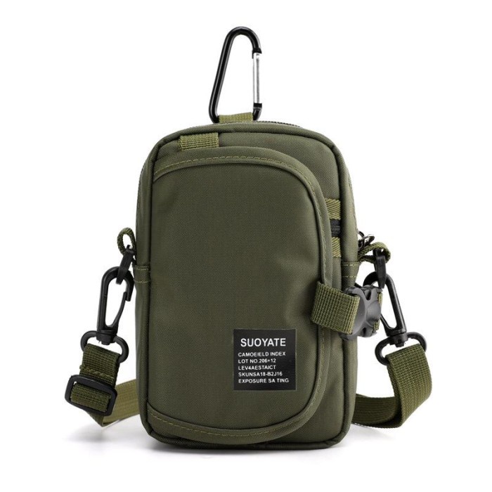 PROMO BISA COD TAS SELEMPANG PRIA Tas Selempang Hp Multifungsi Slingbag Tas Pria Pinggang Suoyate J8