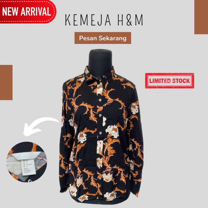 Kemeja Bunga H&M