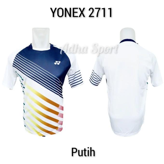 TERBAIK Kaos Badminton Yonex 2711 / Y2711 Putih ADHA SPORT