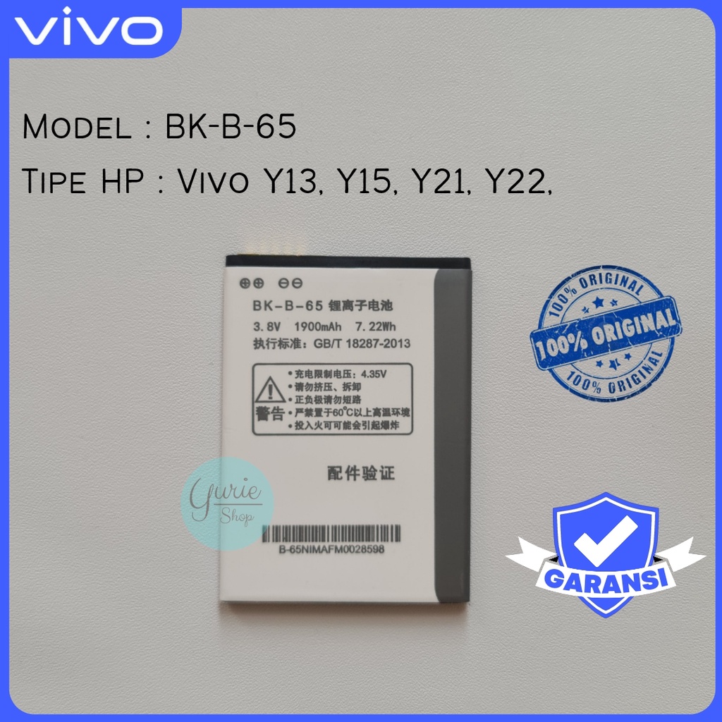 BATERAI BATTERY BATRE VIVO Y15 Y21 Y22 B65 B-65 ORIGINAL