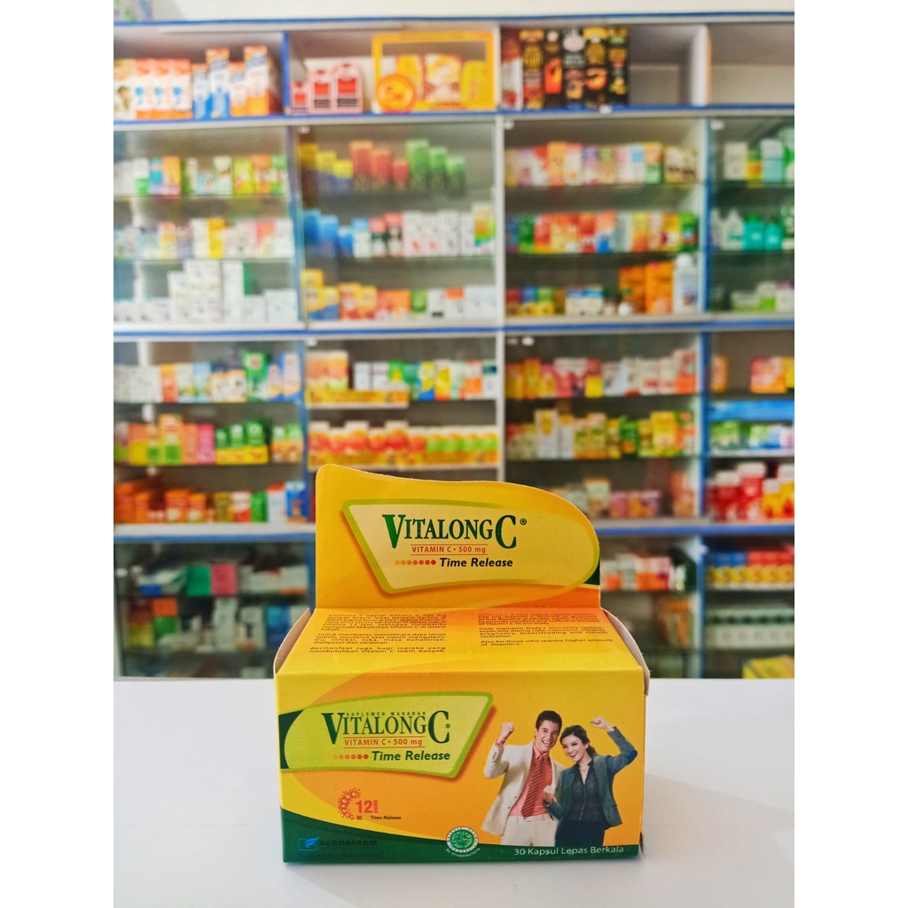 Vitalong C Vitamin C Teknologi Time Release Daya Tahan Tubuh Isi 30 Tablet