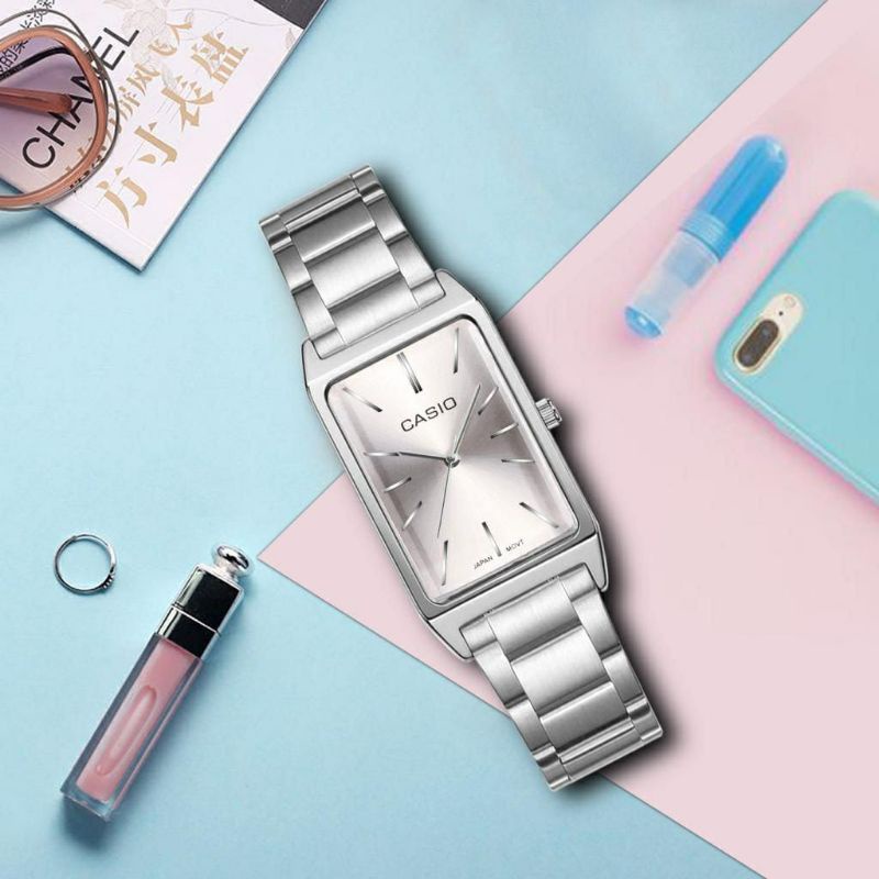Jam Tangan Wanita Produk terbaru Casio Anti Air || strap Rantai Stainliss || Jam tangan Wanita Murah Dan elegan || Jam tangan wanita fashion analog Kuarsa || COD