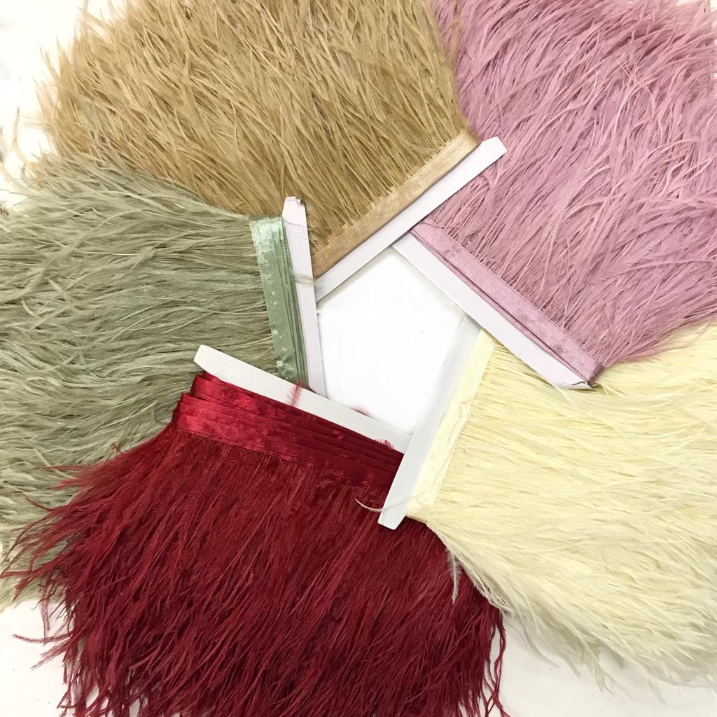 BULU OSTRICH PANJANG - BULU BAJU - HIASAN BAJU