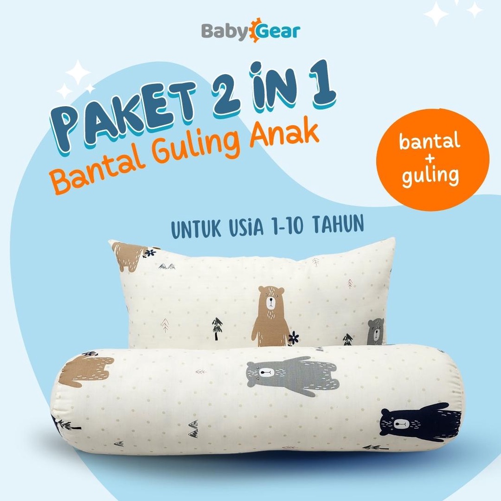 SET Bantal Tidur Anak Remaja - Bantal Guling Anak Junior