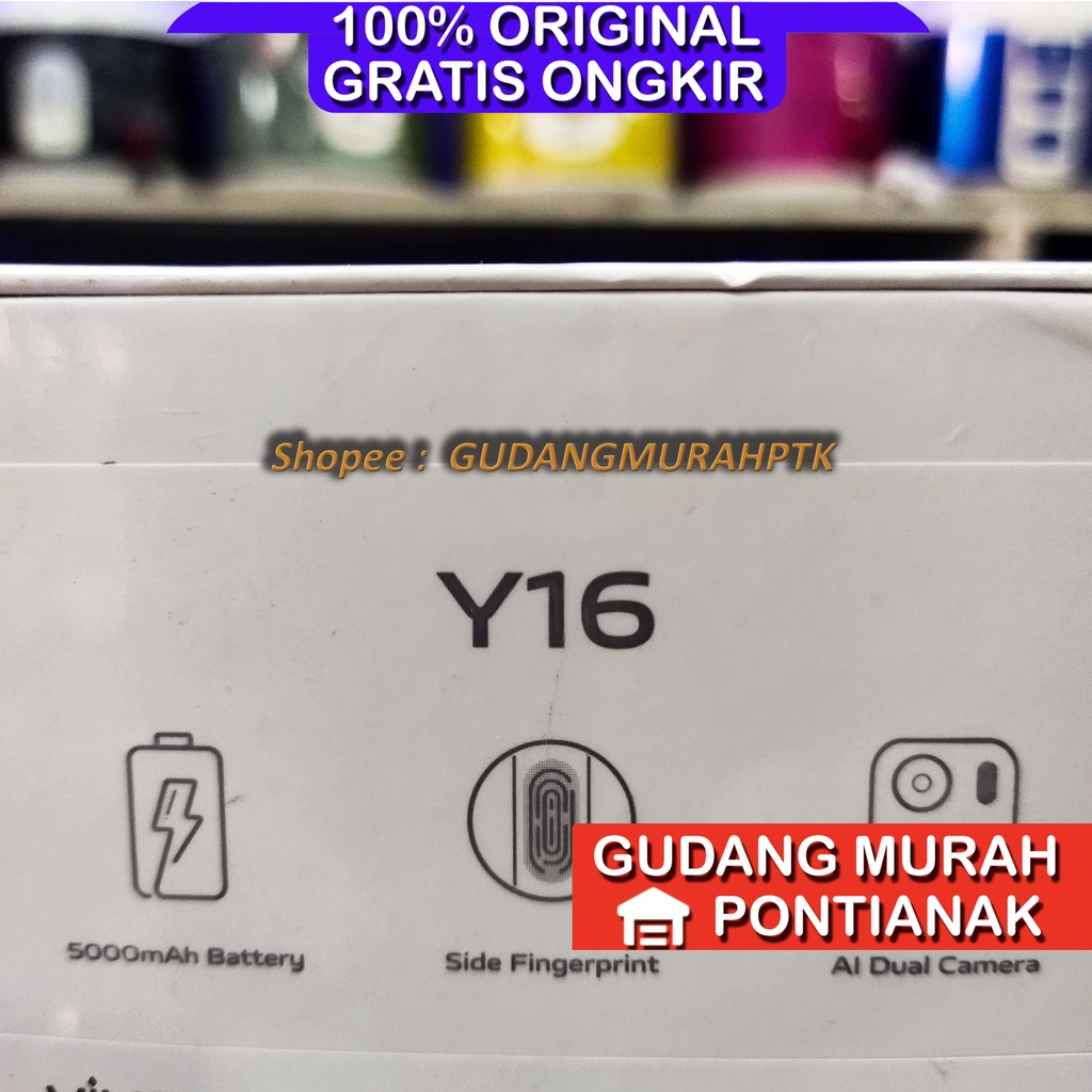 Vivo Y16 3GB+32GB Garansi Resmi Vivo 1 Tahun