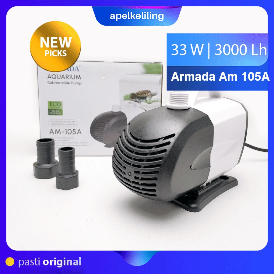 Pompa Aquarium Celup ARMADA AM 105 A Low Watt Original Power Head Armada AM105