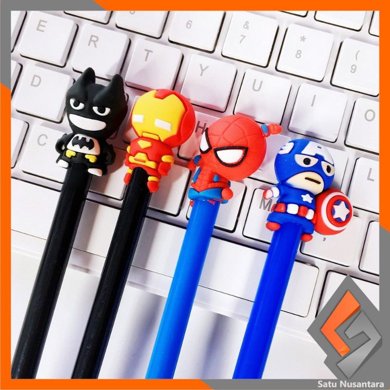 Pena Hero/Pulpen Gel Karakter Hero/Pen Hero Alat Tulis Stationary Murah