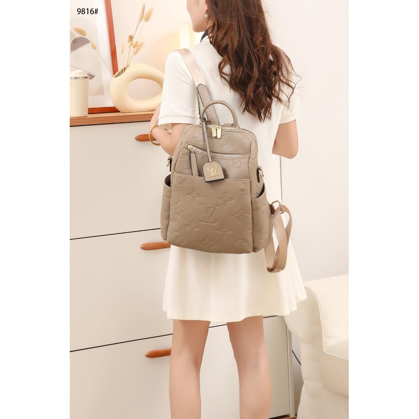 Backpack Shoulder Bag 2in1 Togo Leather 9816