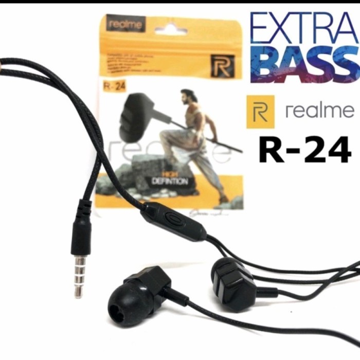 Headset RM R24 Universal Handsfree HF Mic Earphone r-24 Grosir