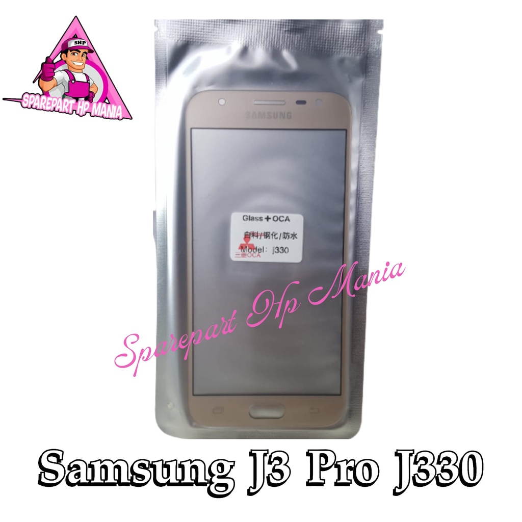 GLASS LCD OCA SAMSUNG J3 PRO J330 KACA TOUCHSCREEN LAYAR SENTUH