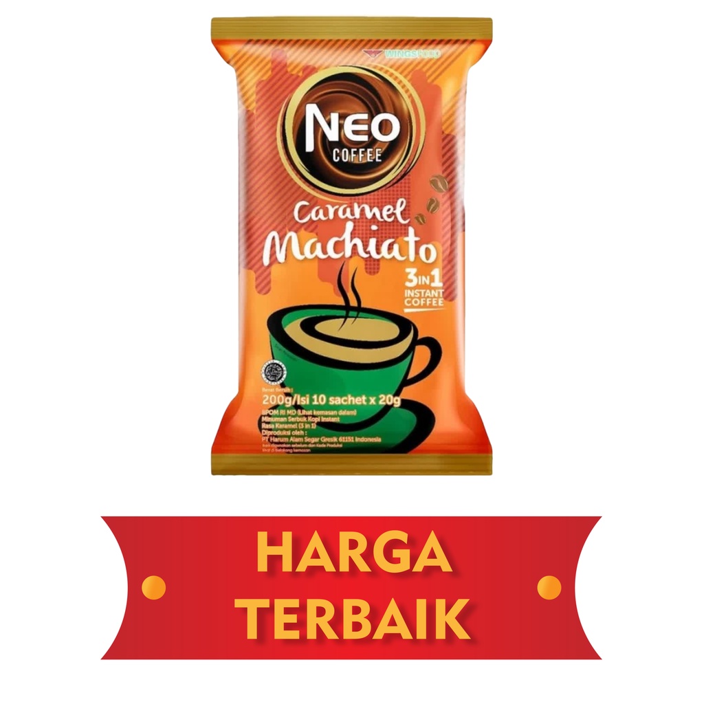 

TERLLAU MURAH NEO COFFEE CARAMEL MACHIATO 1 RENCENG