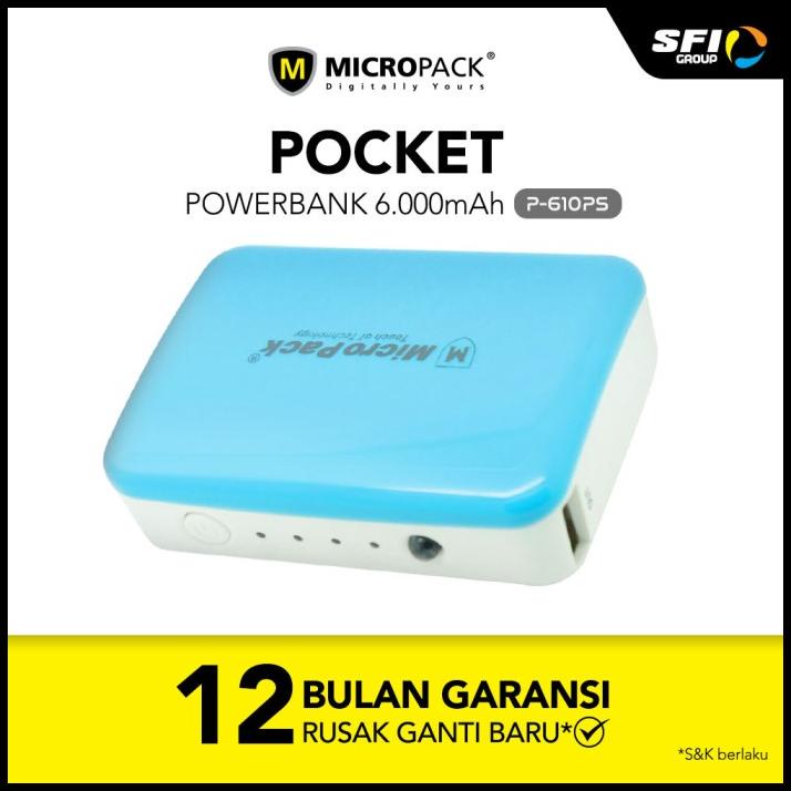 Micropack Powerbank 6000 Mah P610Ps