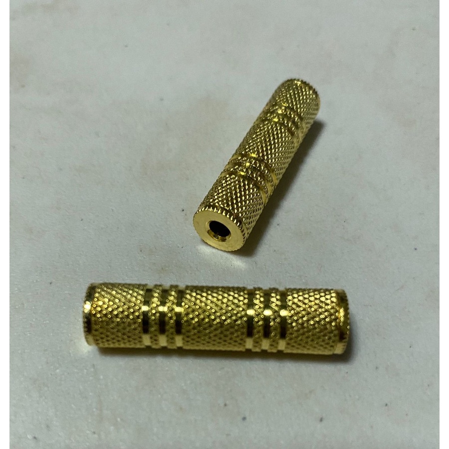 KUBS Audio AUX 3.5 mm connector Gold Plated Female to Female Konektor