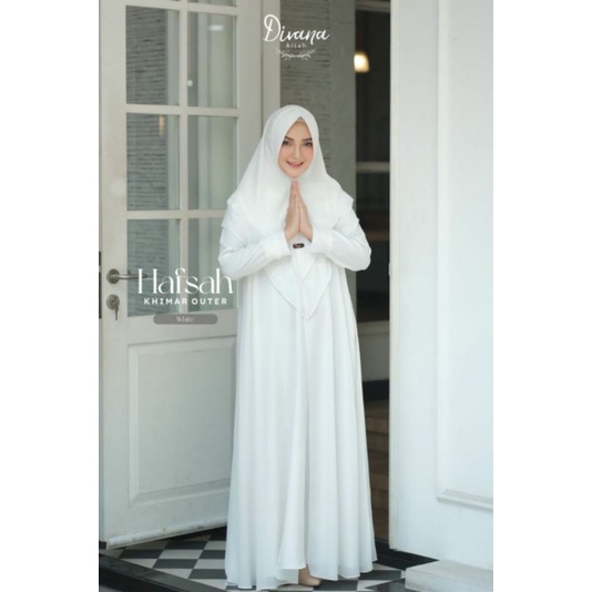 Gamis set Khimar no outer Hafsah by Divana