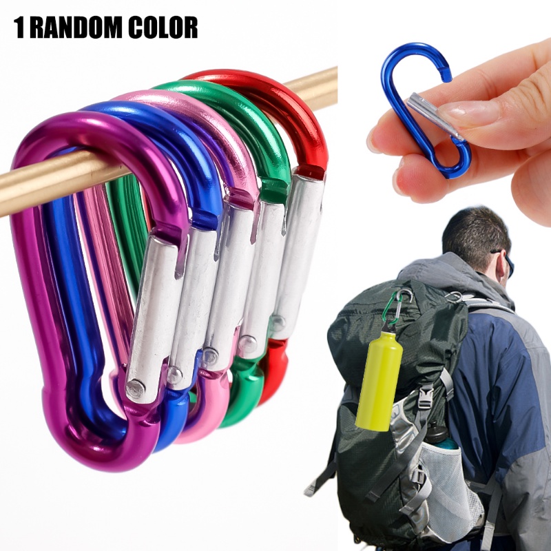 Gantungan Kunci Carabiner Bentuk Labu Bahan Aluminum Alloy Untuk Camping Hiking Traveling