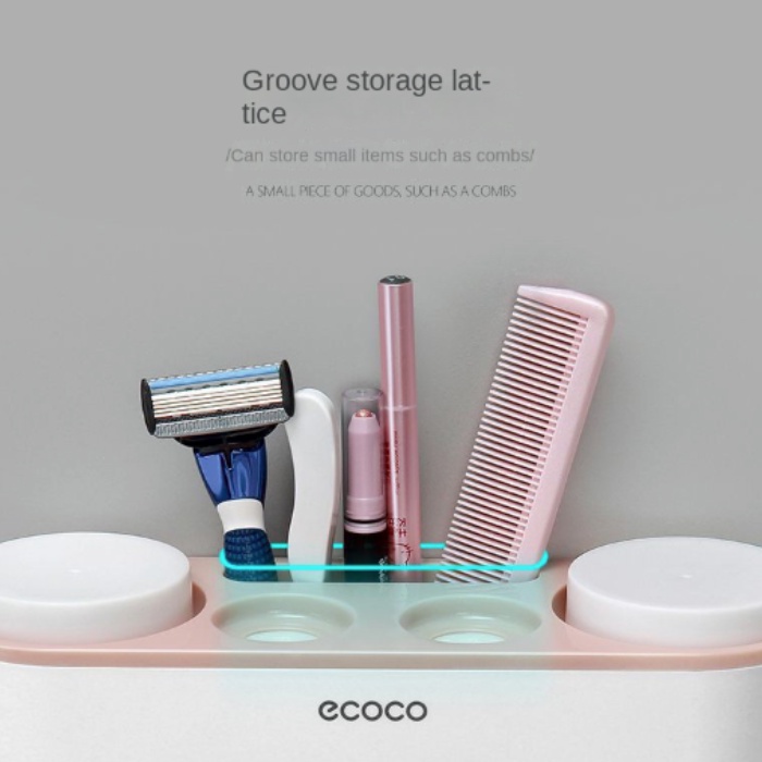 Ecoco Toothbrush Holder Rak Sikat Gigi Dispenser Odol E1802
