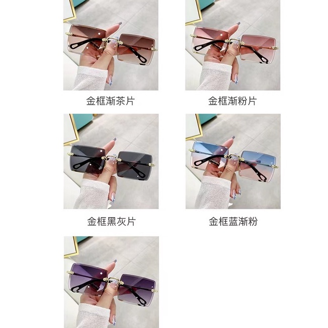 Rowling(ka-270)Sunglasses  Kacamata Hitam Kotak No frame Women Sunglasses Titanium New Arrival Import Kacamata Fashion