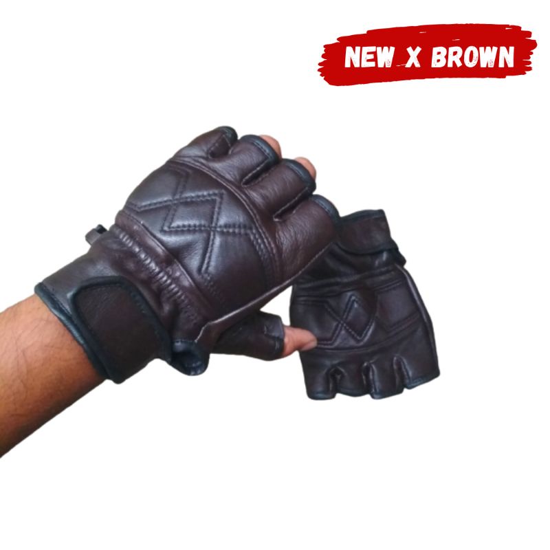 Sarung Tangan Motor Asli Kulit Domba Tebal Leather Glove Premium