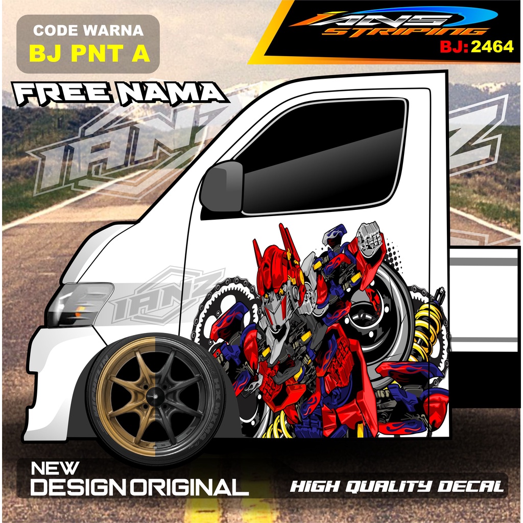 VARIASI STICKER PINTU PICK UP GRANMAX / DECAL STIKER PINTU MOBIL CARRY L300 / STIKER PINTU PICK UP / STIKER MOBIL