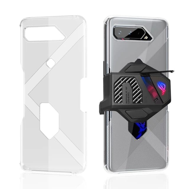 ASUS ROG PHONE 5 CLEAR CASE COMPATIBLE AEROACTIVE COOLER