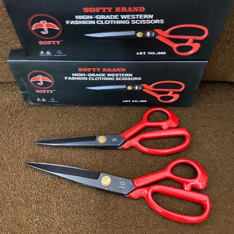 

[KODE PRODUK BTF9996] Gunting Kain Gagang Karet premium / Gunting taylor / Gunting penjahit gagang karet / gunting tajam