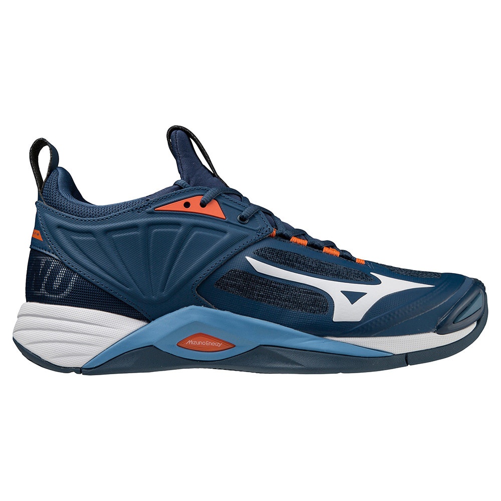 Sepatu Volly Mizuno Wave Momentum 2 Low UndyedWhite SpellB PeachBlue V1GA211300 Promo Sepatu voli Mi