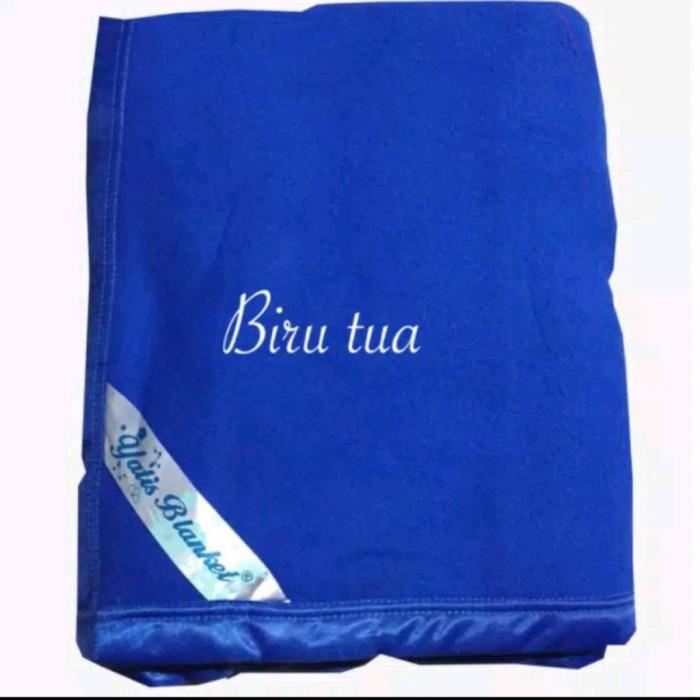 Blanket Selimut Polos Yatis Biru Tua Hotel/Klinik/Rumah Sakit 160X200 Cm