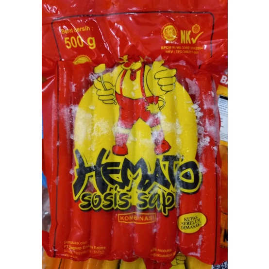 

HEMATO SOSIS AYAM SAPI 500GR ISI 15 // FROZEN FOOD BANDUNG