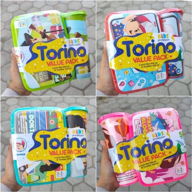 set bekal torino/lunchbox/kotak makan
