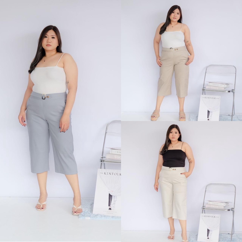 Bigwell Big Size Coco Shorts Pants Celana Pendek Wanita Casual Korea Jumbo Plussize Chinos