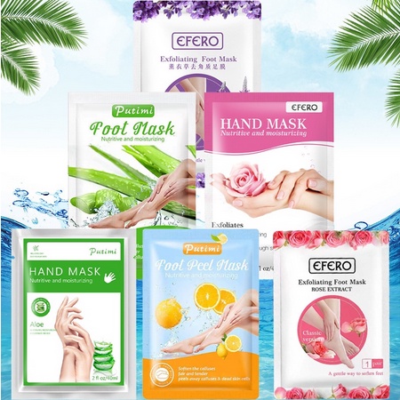 DB Masker Kaki Efero Foot Mask - Masker Tangan Hand Mask - 1 pasang