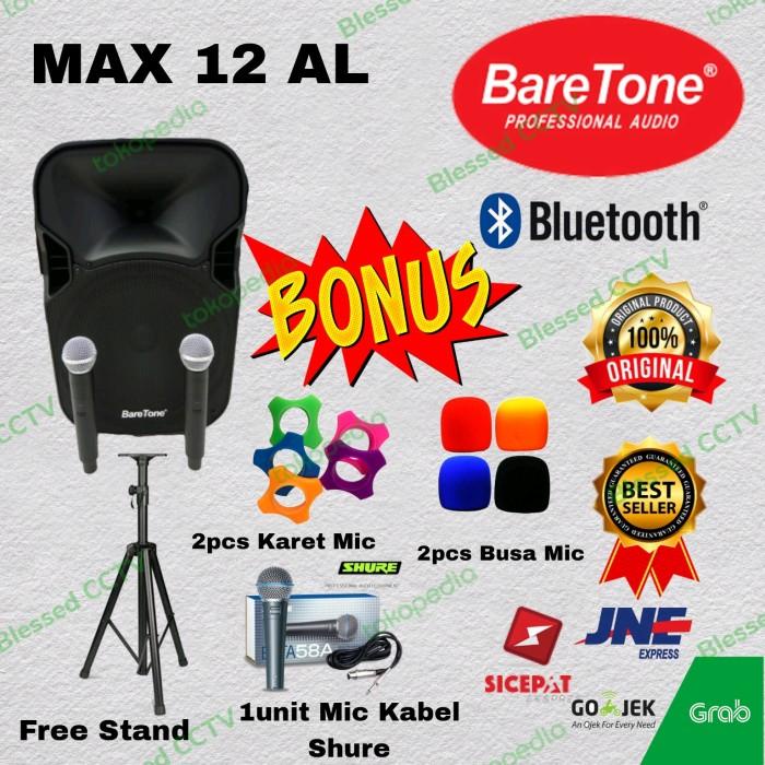 PROMO SPEAKER PORTABLE BARETONE MAX 12AL / MAX 12 AL 12INCH ORIGINAL